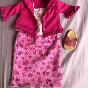 Retired American Girl Valentines Outfit